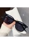 Square Frame Sunglasses UV400 Black Frame - 5