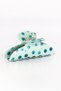 Thick, Curved Blueberry-Patterned Buckled Hair Clip