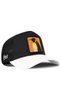 White and Black Trucker Cap with Penguin Logo