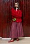 Red Long Cardigan - 2