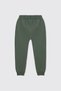 Boys' Dark Green Brushed Inside 2-Piece Top and Bottom Set - 6