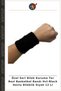 Special Edition Wrist Protection Sweat Band Basketball Band HVL-Black Towel Wristband, Black, Pack of 12