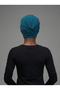 Petrol Green Ready-to-Wear Hijab with Crystal Butterfly Embellishments, Ribbed Lining, and Beading - 5
