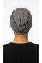 Black Ready-to-Wear Hijab with Cotton, Mottled, Banded, and Lined Modest Headcovering - 5