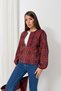 Women's Mercan Ethnic Patterned Bomber Jacket QS4062 - 7
