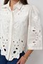 Women's Ecru Guipure Lace Blouse QS6080 - 2