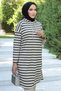 Black Hooded Modest Tunic - 7