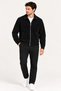 Men's Velvet-Textured Zipper Jacket