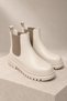 Women's Genuine Leather Elastic Chelsea Boots - 4