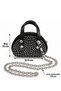 Girls' Sparkly Rhinestone Chain Strap Mini Bag