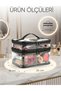 Women's Foldable Makeup and Travel Pouch with Two Large Compartments and a Shoulder Strap—Available in 5 Colors - 3