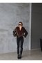 Jacket with Fur Collar Detail - 5