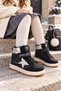 LİLYA Girls' "Star" Glittery Sneakers with Velcro Closure and Laces for Everyday Wear - 7