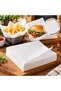 White, Grease-Resistant Serving Paper, 17x17 cm, 1,000 Sheets | Pre-Cut Square Serving and Food Packaging Paper - 2