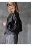 LEATHER JACKET WITH SIDE BELTS - 3