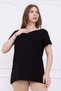 Viscose V-Neck Long-Sleeve T-Shirt with Back Detail - 2