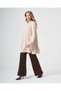 Women's Crew-Neck Knit Tunic - Stone - 2