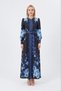 Msn Floral Long Sleeve Belted Maxi Dress - 2