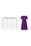 Women's Purple Embroidered Nightgown (Available in Plus Sizes) - 7