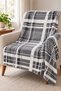 Double-Size Plaid Soft Bedspread and Piqué Blanket Set – Nice Gray - 6