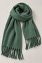 Unisex Lightweight Puffy Scarf in Mint Green - 2
