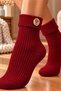 Women's Premium Curly, Heat-Retaining Lambswool Wool Boot Socks - 2