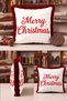 Merry Christmas and New Year's Decoration: Tasseled Cushion Cover—New Year's Decor: Burgundy Tasseled Pillowcase - 2