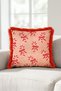 Sugar New Year's Patterned Tasseled Cushion Cover—Gingham New Year's Decorative Fringed Pillowcase - 5