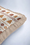 Taba Cookie New Year's Patterned Tasseled Cushion Cover—Rustic New Year's Gift Fringed Pillowcase - 8