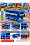19.5 cm Light-Up, Sound-Effect, Sliding, Double-Layer Toy Bus – Realistic City Bus Model, Moving City Bus, Ages 3+ - 3