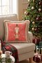 Tin Soldier Red New Year's Tasseled Cushion Cover - New Year's Fringed Pillowcase