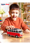 15 cm Classic Toy Minibus with Lights, Sounds, and Push-Back Mechanism – Nostalgic Model Vehicle with Retro Design, Moving Toy Bus, Ages 3+ - 2