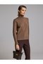 BROWN Slim Fit Basic Sweater 50332632-VR271
