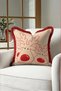 Cream-Colored Deer New Year's Decoration Tasseled Cushion Cover - New Year's Gift Fringed Pillowcase - 5