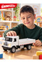19 cm Light-Up and Sound-Activated Pull-Back Toy Truck – Friction-Powered Moving Open-Bed Cargo Truck, Realistic Model Vehicle, Ages 3+ - 4