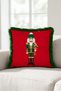 Tin Soldier New Year's Tasseled Cushion Cover - New Year's Gift Decoration: Green Fringed Pillowcase - 8