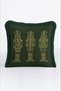 Khaki Lead Soldier McKenzie New Year's Tasseled Cushion Cover - New Year's Green Fringed Cushion Cover - 6