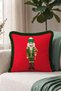 Tin Soldier New Year's Tasseled Cushion Cover - New Year's Gift Decoration: Green Fringed Pillowcase - 4