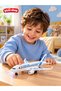 18 cm Light-Up, Sound-Activated, Sliding Passenger Airplane Toy – Realistic Moving Model Airplane with Realistic Aircraft Sounds, Red and Blue, Ages 3+ - 2