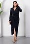 Ktuvaze yaka beli slit dress with buckle k-263613 - 3