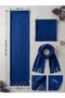 Solid Color, Tasseled, One-Piece Shawl, 140x45 cm - 2