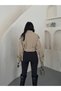 Women's Sleeveless Belted Double-Breasted Cropped Trench Coat with Wrap Neckline Detail - 6
