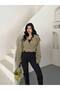 Women's Sleeveless Belted Double-Breasted Cropped Trench Coat with Wrap Neckline Detail - 8