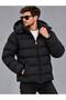 Men's Waterproof and Windproof Puffer Coat with Detachable Hood, Relaxed Fit - 2