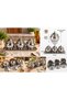 3-Piece Stainless Steel Spice Jar and Sugar Bowl Set with Lids – Includes Tray, 400 ml, 7 Pieces - 2