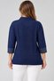 Women's Shirt Collar Blouse with Stone Embellishments and Glittery Details - 4