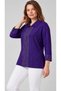 Women's Shirt Collar Blouse with Stone Embellishments and Glittery Details - 4