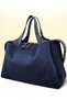 Navy Blue, Nubuck, Spacious, Adjustable Long Straps, Women's, Clutch Bag and Shoulder Bag - 4