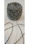 Double-Layer Cotton Yarn, 200 g, Hand-Knitting Yarn, Color: Black & White Tweed