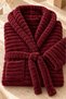 Kumru Hooded Welsoft Fleece Robe - 4